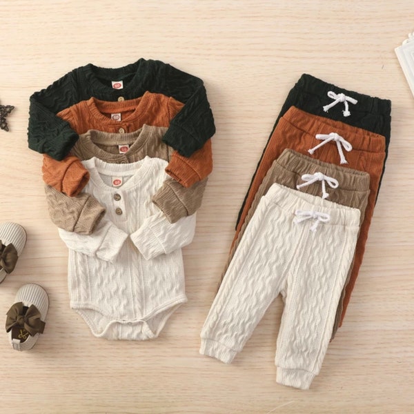 Toddler Winter Outfit, Baby Christmas Set, Two-Piece Sweater Set, Winter Coming Home Outfit