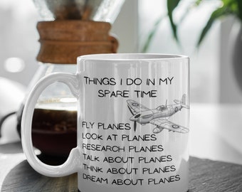 Aeroplane Enthusiast: Things I Do 11oz Coffee Mug