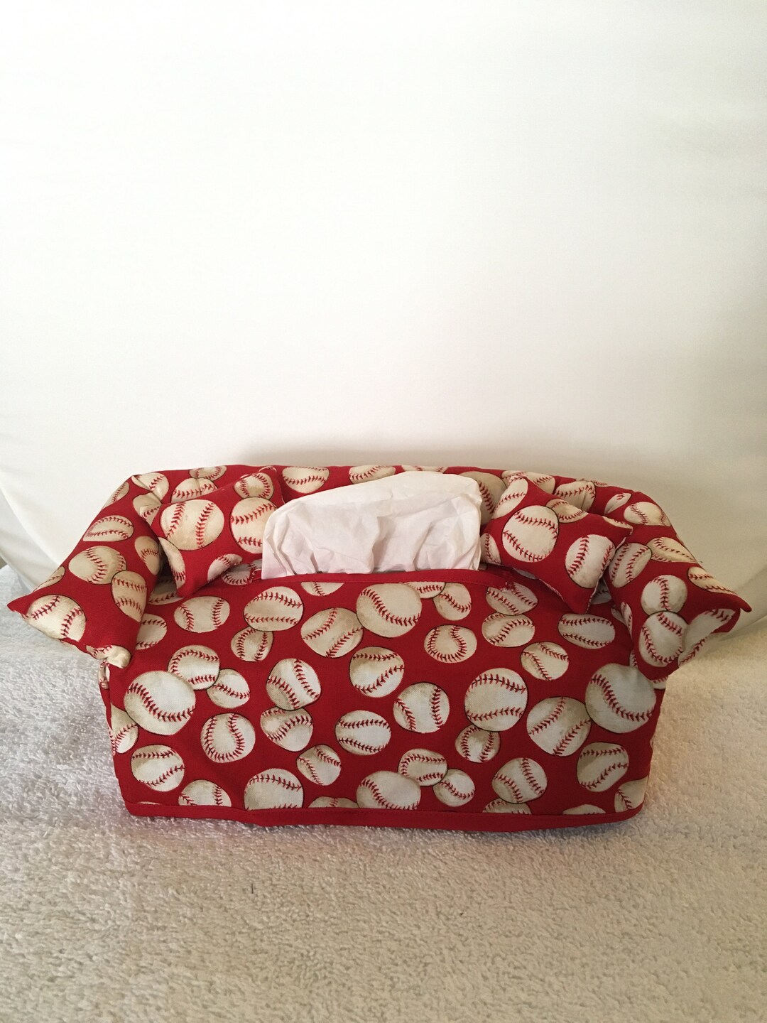 Baseball Sofa Tissue Box Cover Etsy
