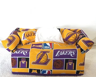 Los Angeles Lakers Basketball Canapé Boîte de mouchoirs couvre les sports