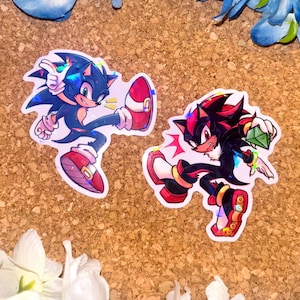 Sonic & Shadow Hedgehog Vinyl Sticker | Sonic Hedgehog