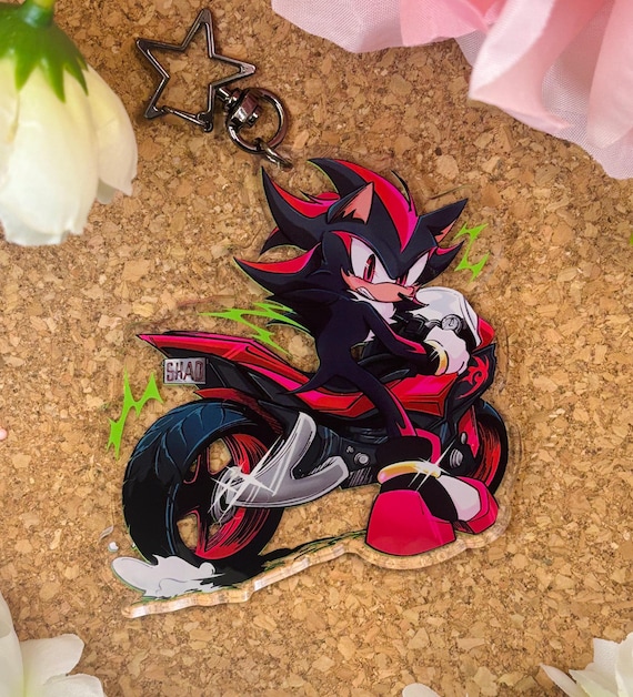 Pyramid International Portachiavi Ufficiale Sonic – Shadow The Hedgehog In Metallo – 5,5 Cm