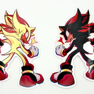 Shadow Hedgehog 3.5&#39; Vinyl Sticker | Super Shadow