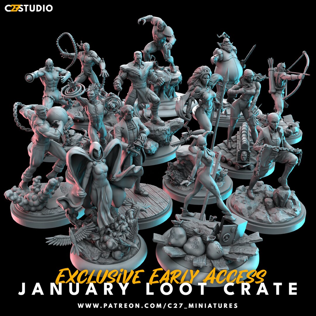 Mutants Metahumans 18 C27 Miniatures Crisis Protocol Miniature Dnd Mini ...