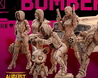 Cyberpunk | Bomber Girls | Miniatures | Unit 9