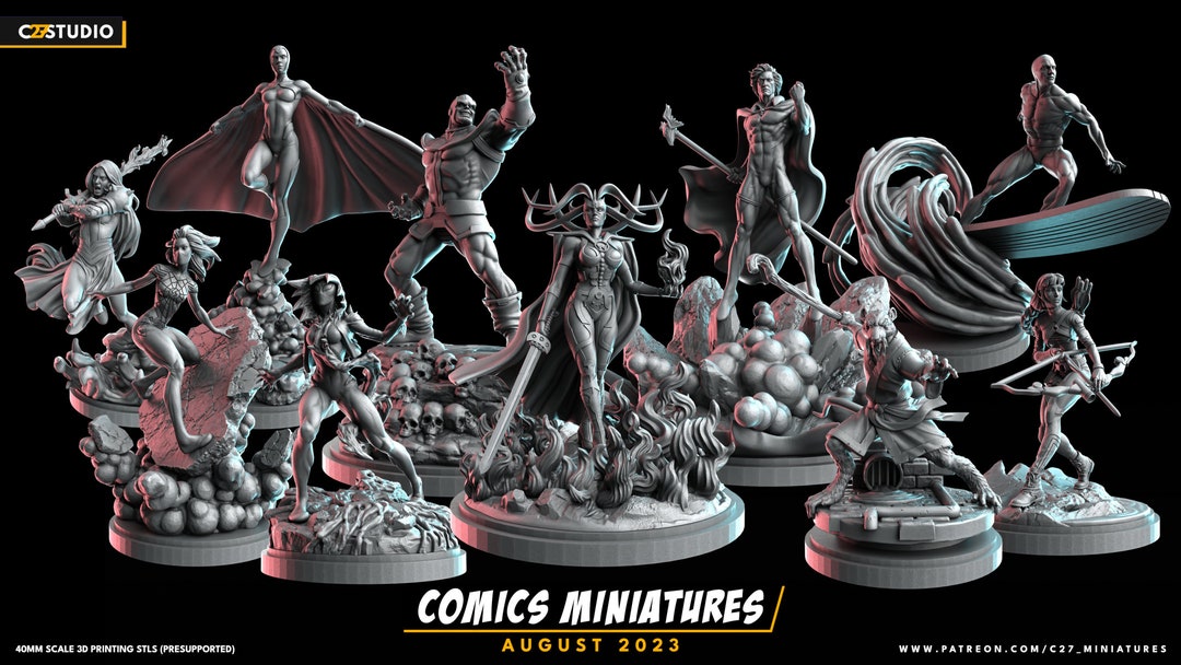 Mutants Metahumans 25 C27 Miniatures Crisis Protocol Miniature Dnd Mini ...