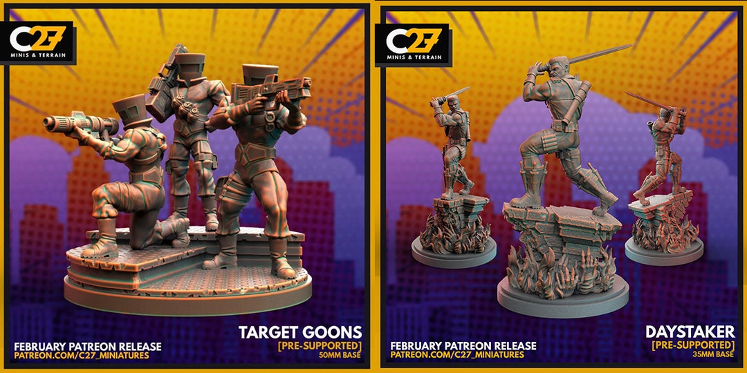 Mutants Metahumans 07 C27 Miniatures Crisis Protocol Miniature Dnd Mini ...