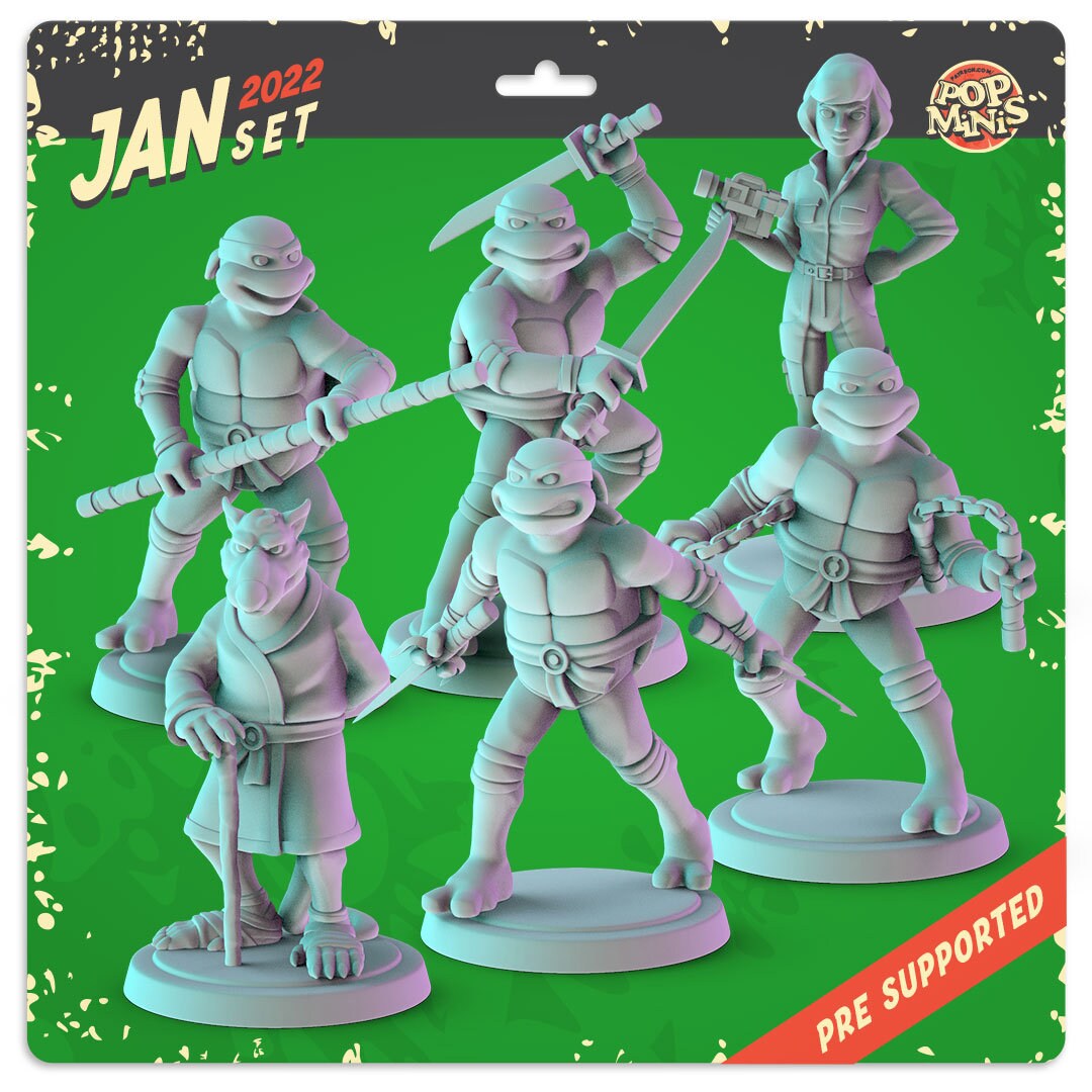 Fanart TMNT Donatello Triumphant Statue 3D model 3D printable