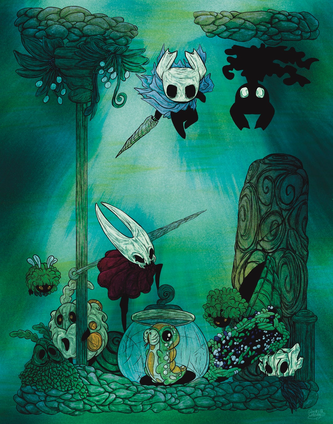 Hollow Knight: Greenpath Journey - Etsy