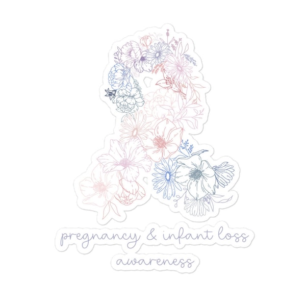 Pregnancy and Infant Loss Awareness Sticker- Stillbirth, Miscarriage, Rainbow Baby, 1 in 4, 1 in 160, Loss mom, Loss Mama, Infertility