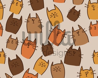 Fall Cats seamless pattern, Fall Surface Pattern, Handmade Baby Clothes, Thanksgiving Seamless Pattern, fabric pattern, wallpaper pattern