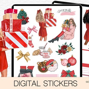Christmas Goodnotes, Digital Planner Christmas Stickers Christmas Digital Planning Modern Stickers Goodnotes 5 Planner IPad Planner 2025
