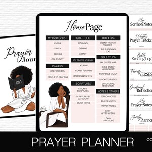 Goodnotes Prayer Planner Christian Prayer Journal Spiritual Journey Ipad planner with Daily Devotions Bible Study Reflection Faith Journal