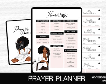 Goodnotes Prayer Planner Christian Prayer Journal Spiritual Journey Ipad planner with Daily Devotions Bible Study Reflection Faith Journal