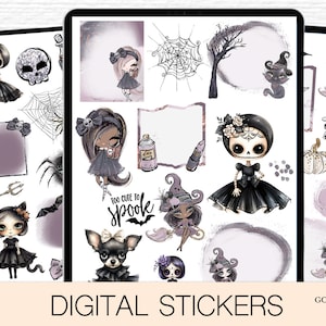 Halloween Digital Planner Stickers for Goodnotes Halloween Icons Digital IPad Planner October Stickers Digital Planning, Goodnotes PNG Files