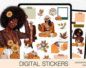 Fall GoodNotes, Autumn GoodNotes, GoodNotes stickers, Digital planning,Digital Planner, Goodnotes Icons, Autumn Icons, Fall Digital Planner