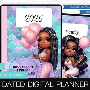 2025 DATED DIGITAL PLANNER GoodNotes Planner 2025 iPad Planner all in one Daily Planner 2025 Notability Planner Dated digital life planner
