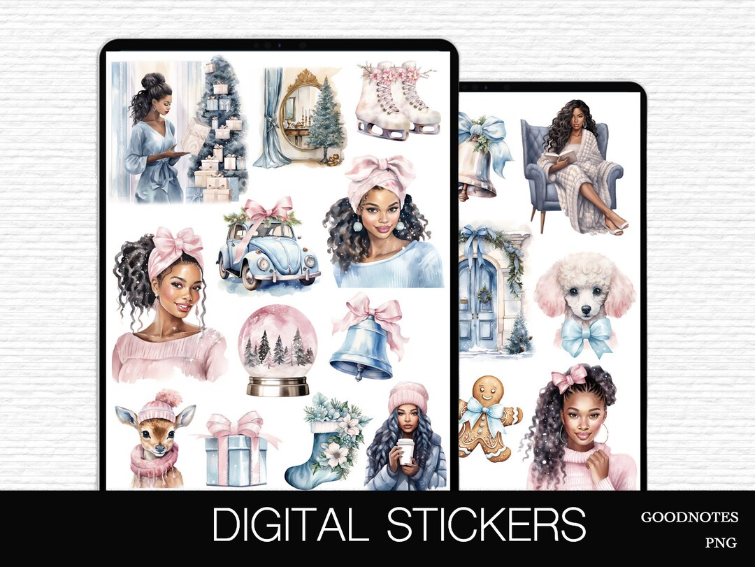 Christmas Goodnotes Digital Planner Christmas Stickers Xmas Digital