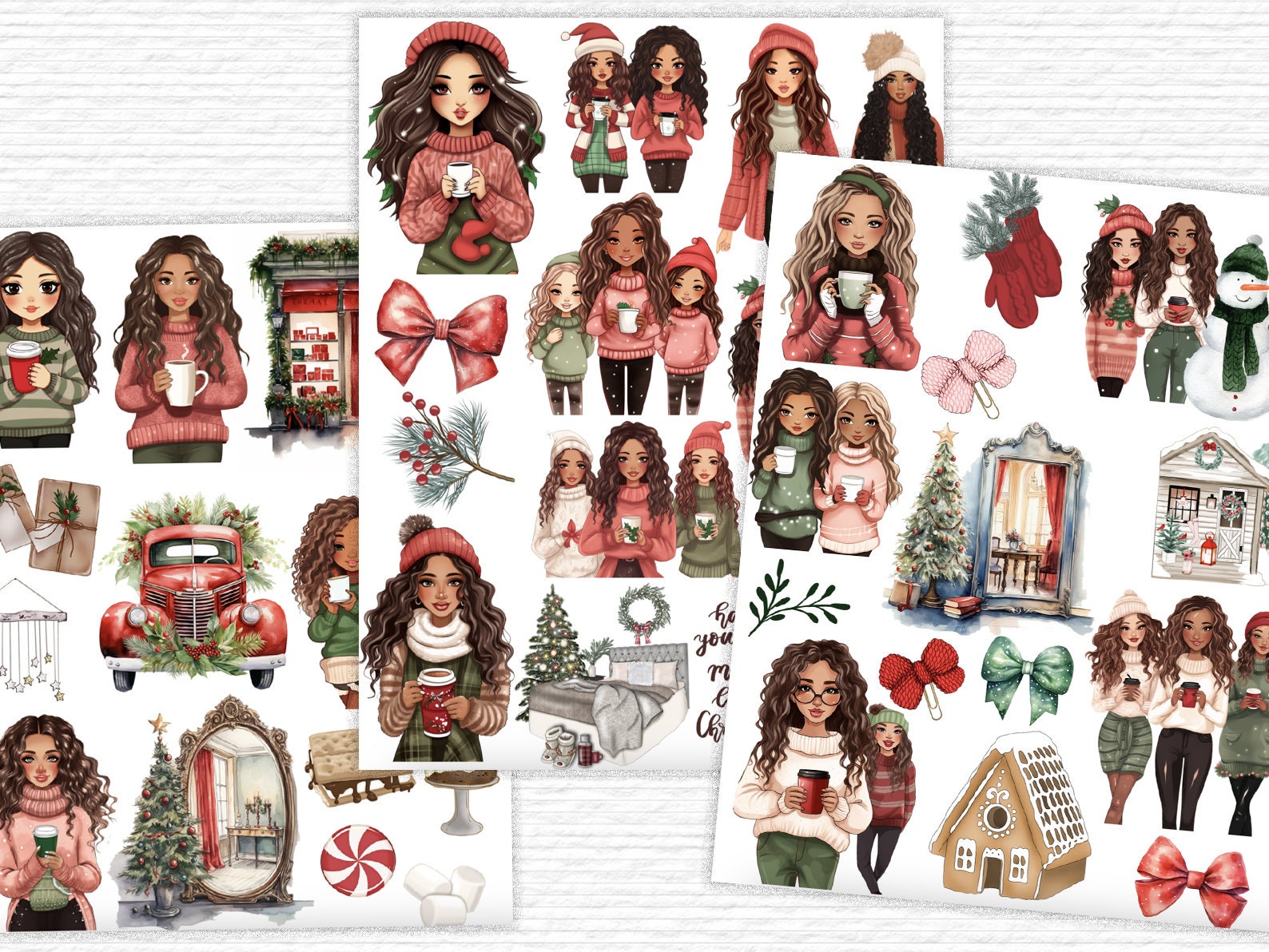 Christmas Digital Stickers for Goodnotes Planner Digital Planning ...