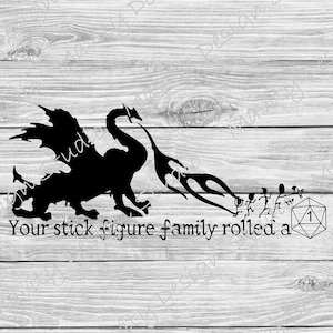 Dragon Stick familie svg | Infinity dobbelstenen svg | kerkers en draken | verkenner | zwaartekracht valt | 20-zijdige dobbelstenen | bestanden knippen voor cricut