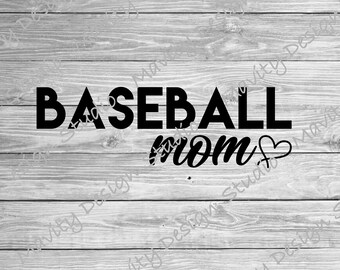 Baseball maman SVG PNG : fichier Cricut de T-shirt (téléchargement numérique)