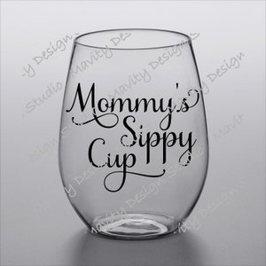 moeder SVG | Mommys drinkbeker, png PNGEgg | Moederdag | voor cadeau | voor dames | wijnglas gesneden bestand