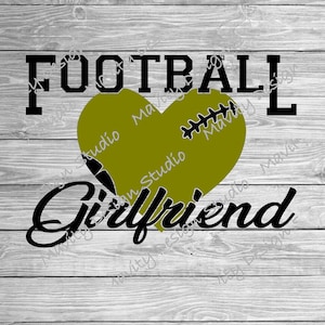 Football Girlfriend PNG for tshirt | black and gold football girlfriend SVG for cricut