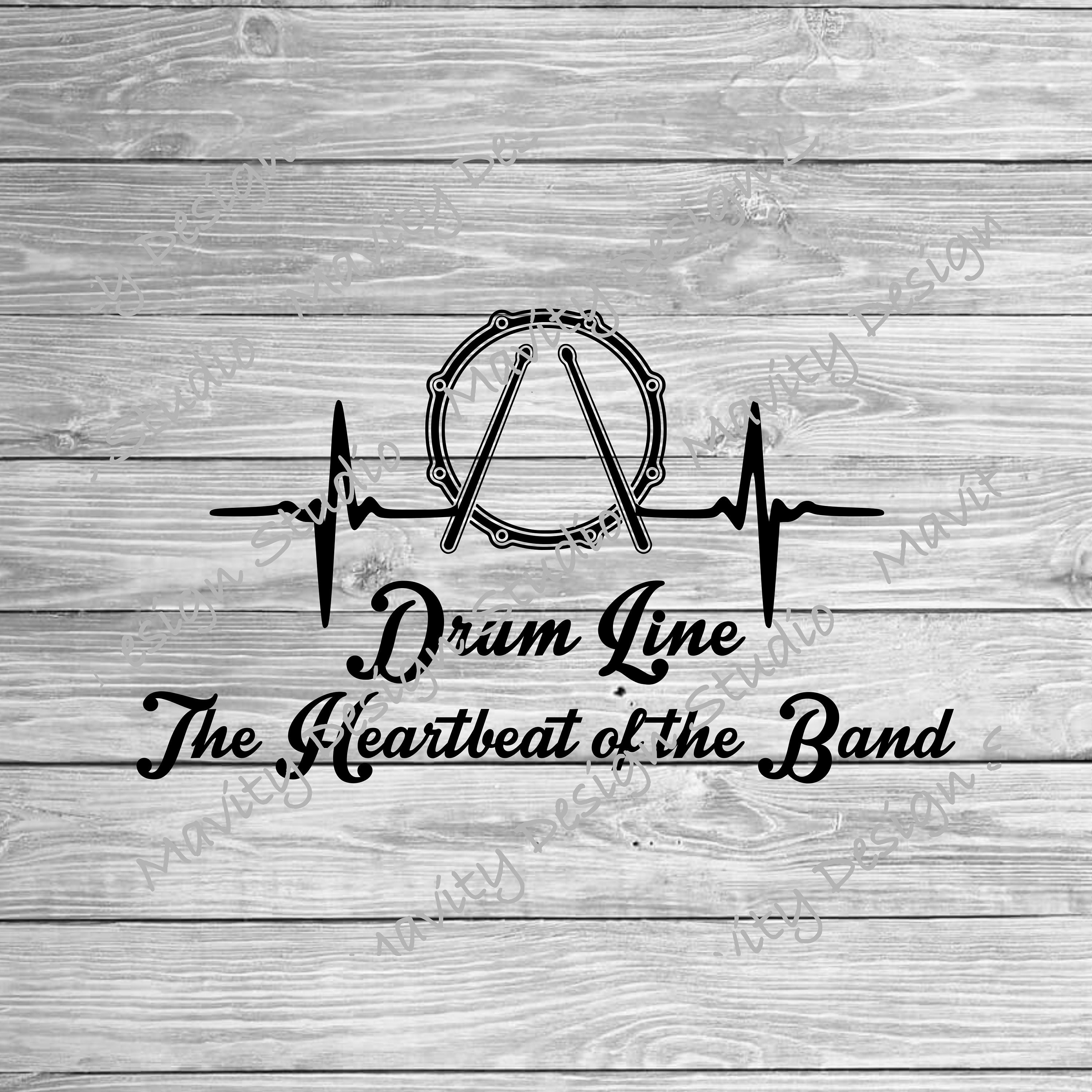 Drumline Svg the Heartbeat of the Band Png Vector Cut File Marching Snare  Bass Drums - Etsy