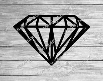 May include: A black diamond shape with a geometric design. The diamond is outlined in black and has a series of lines radiating from the center.
