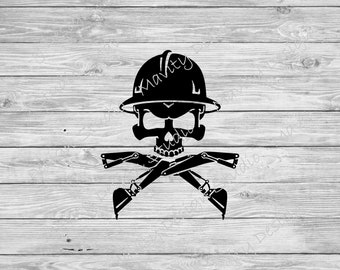 Construction skull svg | scoop vector | cut files for cricut | hardhat | hard hat | svg for men | for him