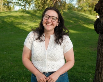 Sanna-kanten vest: gebreid patroon (pdf)