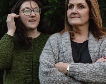 Gezellig gebreid jack, herfstjack, structuurbreisel