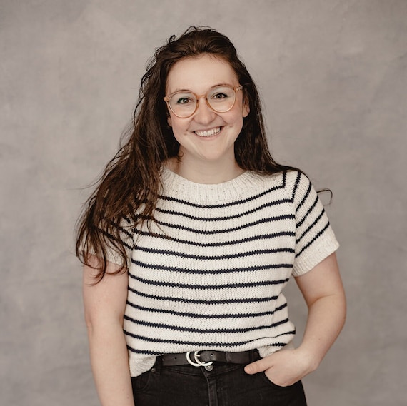 Tolsta Tee Knitting Pattern: Basic Raglan T-Shirt (PDF Pattern)