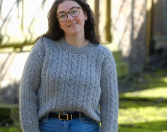 Patroon Lauder kabelgebreide trui en vest (pdf)