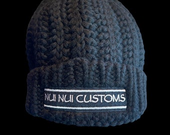SALE! Women's/Unisex Chunky Beanie - Black