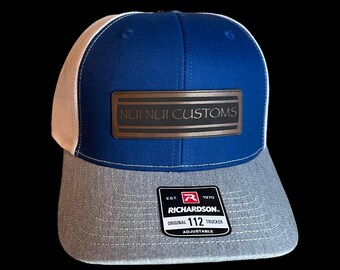 SALE! Nui Nui Customs Trucker Hat - Cobalt & Heather Gray