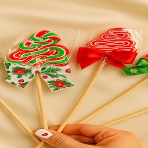Bunte handgemachte Lutscher - Partygeschenke, Geschenksüßigkeit, individuelles Logo Option