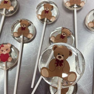 Colorful Handmade Lollipops – Party Favors, Gift Candy, Custom Logo Option