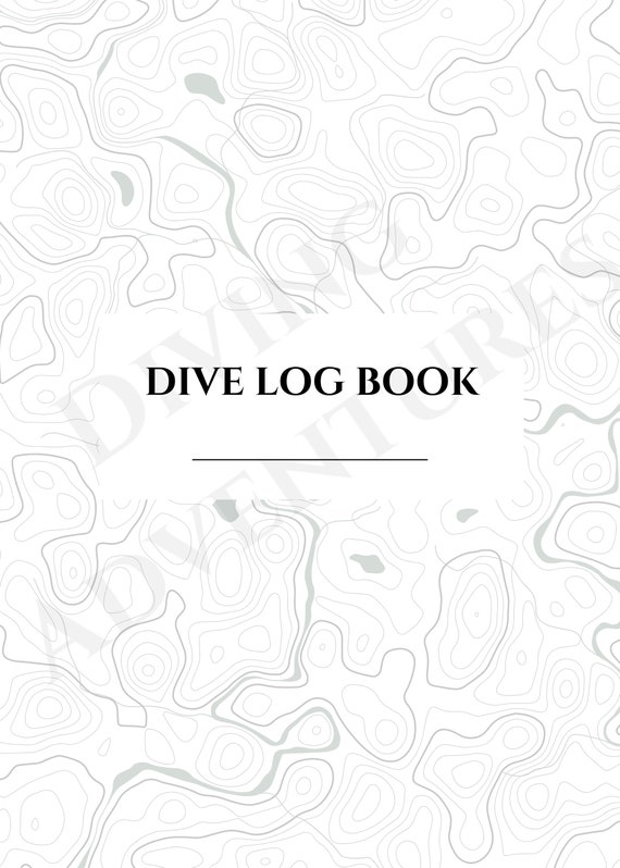 Dive Log Book Pages Printable Diving Log Scuba Diving Log Etsy