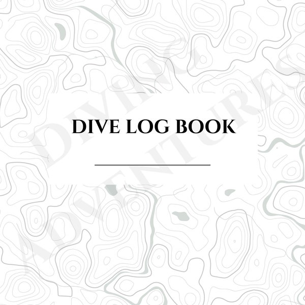 Dive Log Book Printable Etsy