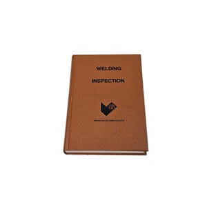 Welding Inspection American Welding Society Second Edition 1980 Hardcover Book Engineering Reference