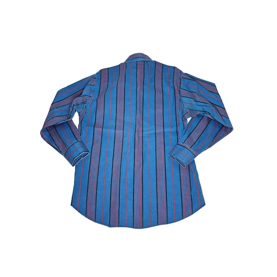 VTG Wrangler Brushpopper Button Down Shirt Stripe… - image 8