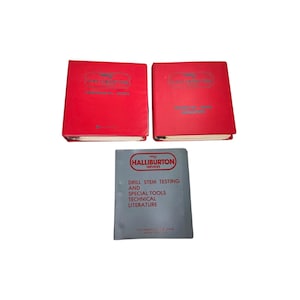 Halliburton Technical Data Cementing Binder Drill Stem Testing Books Oil & Gas Engineering