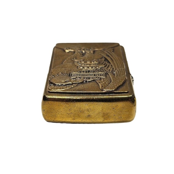 Vintage Zippo Harley-davidson Brass Eagle Lighter Made in