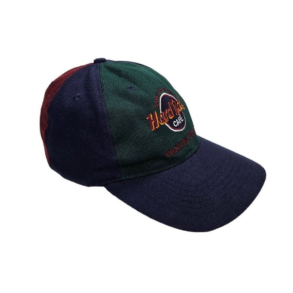 Vintage Hard Rock Cafe Washington DC Snapback Hat Cap Adjustable Multi  Color vintage hat