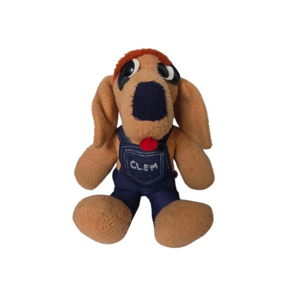 Vintage 1974 Animal Fair Clem Dog Plush 16