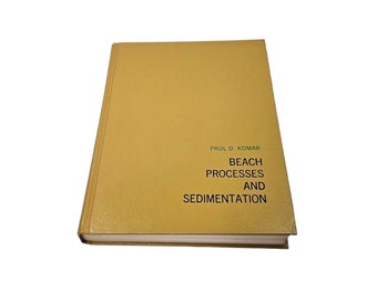 Beach Processes and Sedimentation First Edition Hardcover Book Paul D. Komar 1976 Earth Science Geology - vintage educational book