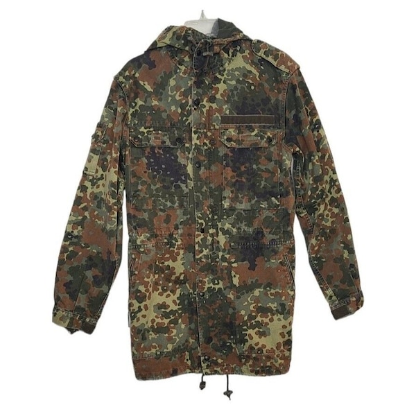 Vintage 1993 H. Winnen GMBH & Co. German Army Flecktarn Camo Jacket Size Medium? Military jacket - vintage clothing
