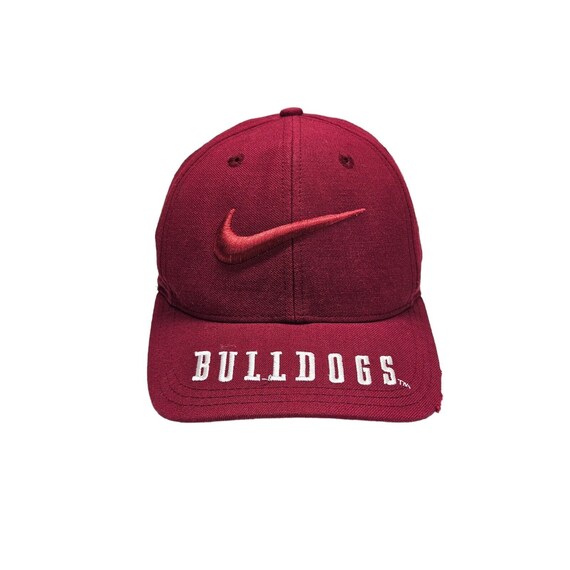 Vintage NIKE Adjustable Hat Vintage Nike Hat Swoosh Logo Adjustable Snapback Cap Cream  main image 4