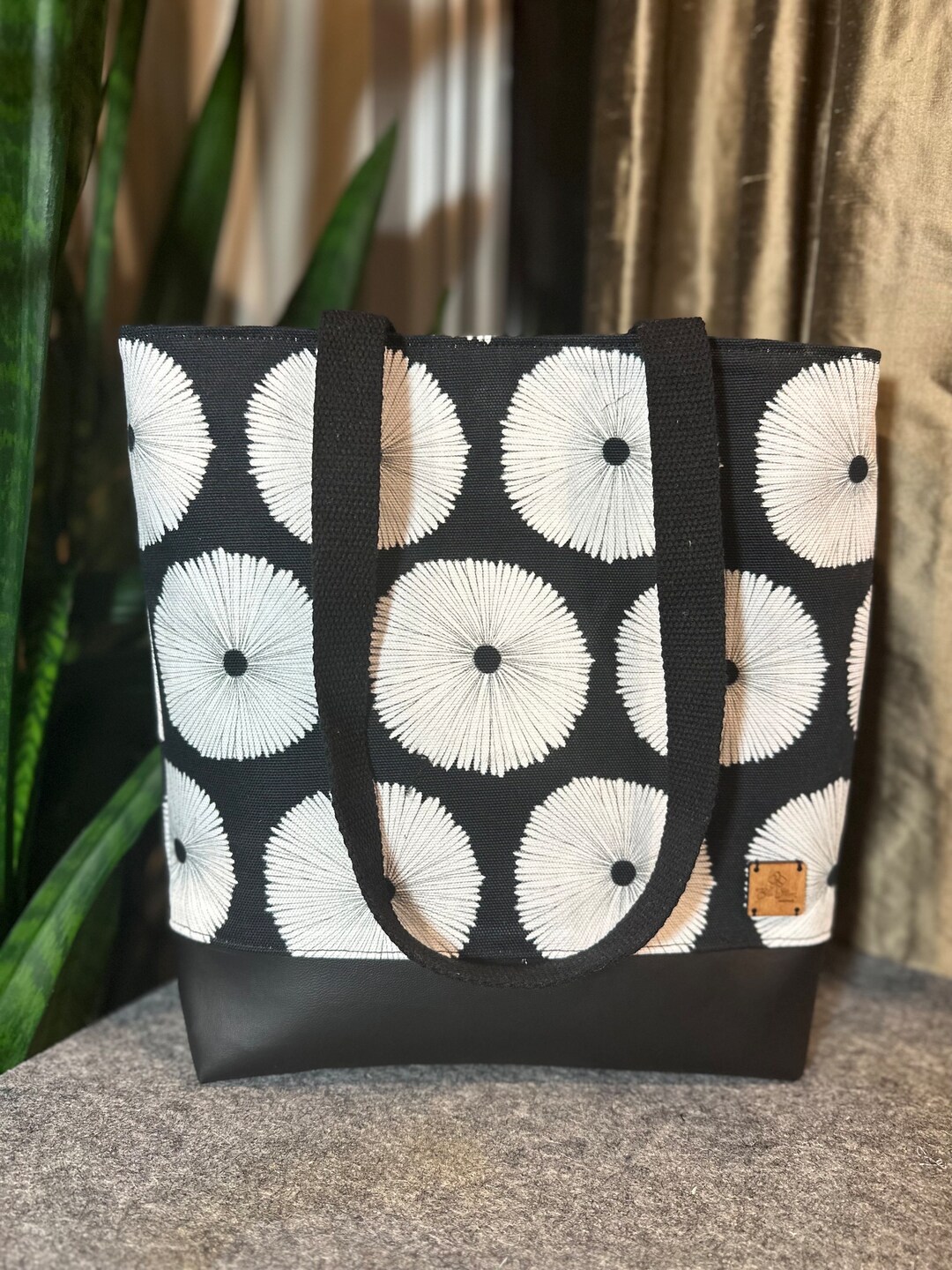 Small Tote Bag, Waterproof Lining, READY TO SHIP Designer Art Gallery